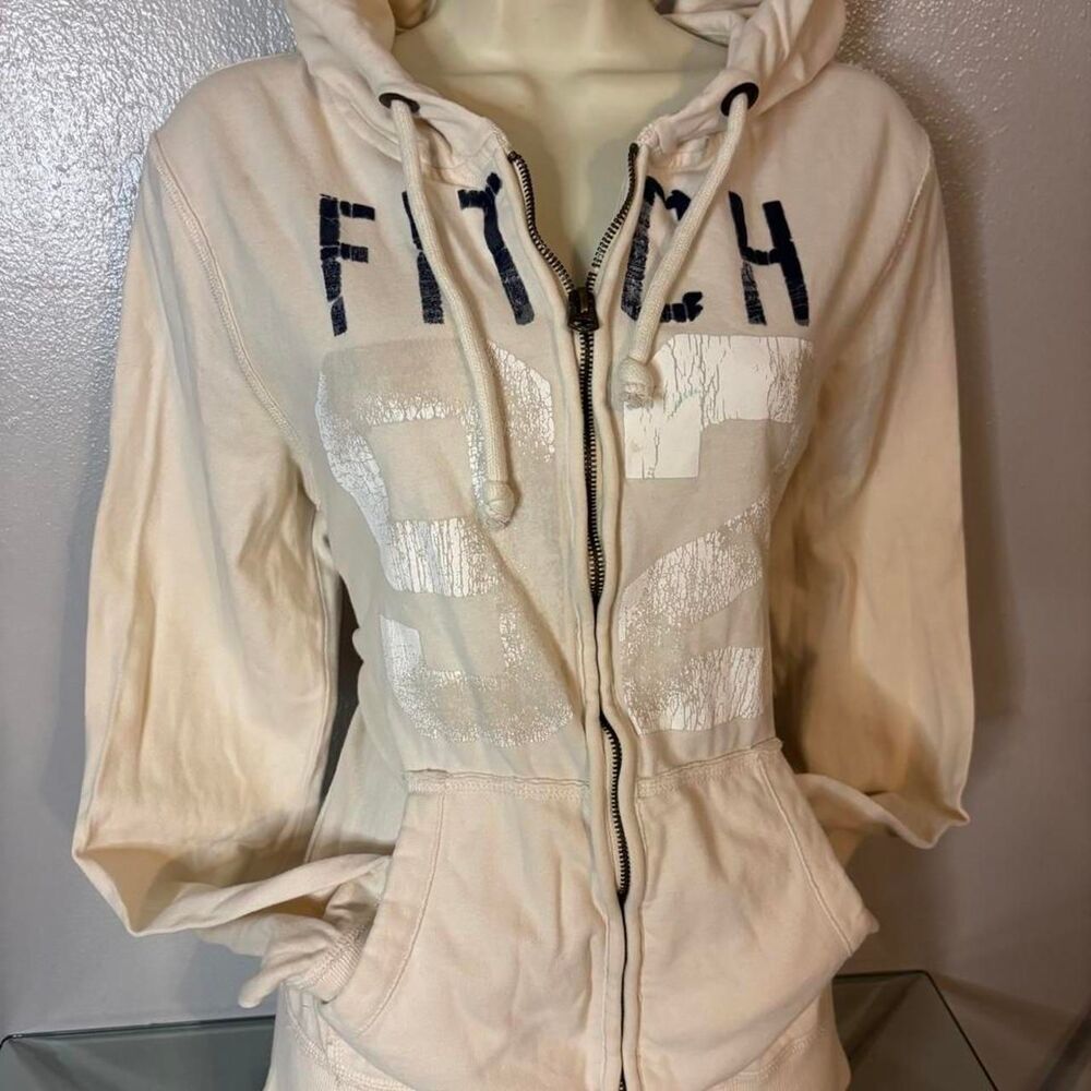 Vintage y2k Abercrombie & Fitch FITCH 92 Zip-Up Hoodie Size S